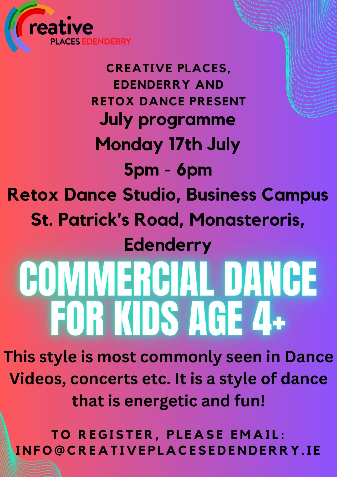 Commercial Dance for Kids Age 4+